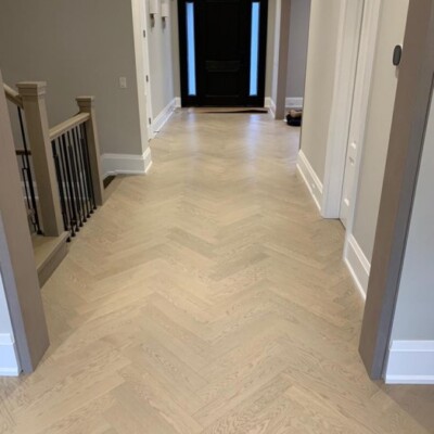 Stunning Herringbone Flooring