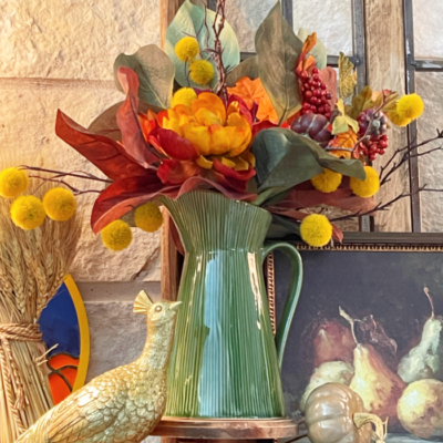 Fall Fireplace Mantel