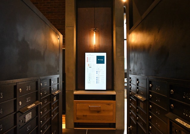 Modern Apartment Mailroom